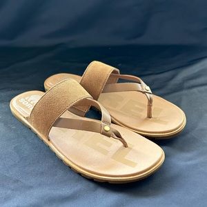 SOREL - Ella Flip Sandal - Tan - Size 7 - SAMPLE